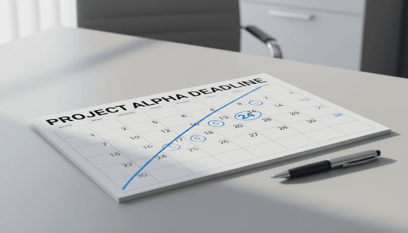 Calendar showing accelerated timeline of mediation resolution